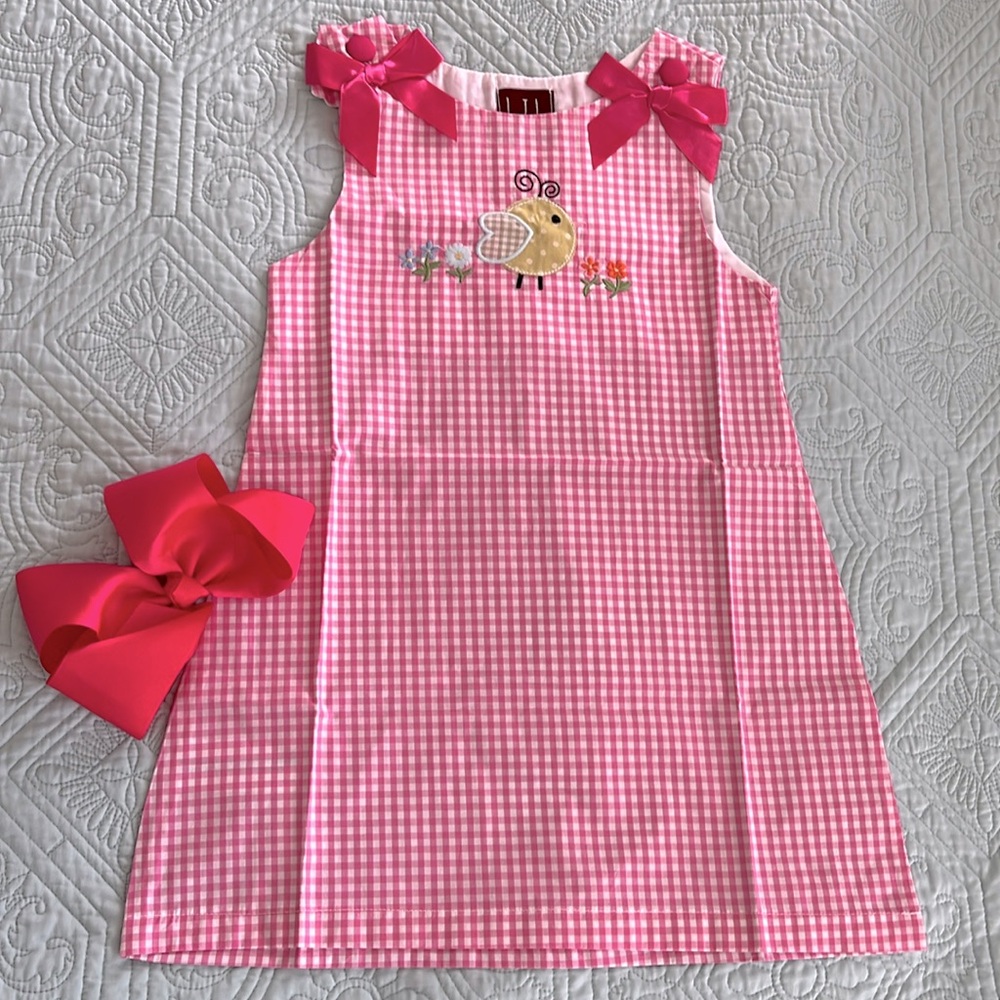 NWOT Lil Cactus Gingham Jumper (Sz 5)